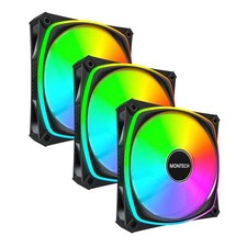 Montech AX120PB3IN1 AX120 Pro ARGB PWM 120mm Fan 3-Pack Black picture