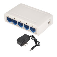 5 Port Data , Hub,Desktop Ethernet Splitter,Plug & Play Shielded Ports6860 picture