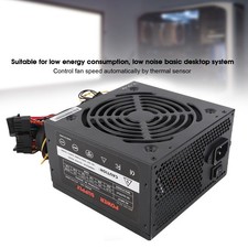 350-Watt Black ATX 12V PCIE Silent 120mm Fan Desktop PC POWER SUPPLY 20+4Pin picture