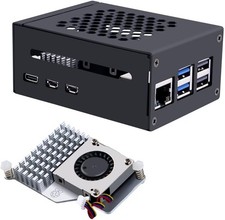 GeeekPi Metal Case for Raspberry Pi 5 with N07 PCIe M.2 NVMe SSD Bottom Board picture