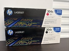 Lots Of Two Genuine HP  ,One Pack CC530A Black  ,One Pack CC533A Magenta New picture