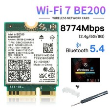 WiFi 7 Intel BE200NGW NGFF M.2 WiFi Card Tri-band Bluetooth 5.4 Wireless Adapter picture