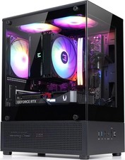 CUBIX-G Micro-ATX MATX Compact Mini Tower Gaming PC Case, Black Cubix-G Black picture