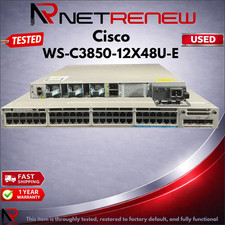 Cisco WS-C3850-12X48U-E Catalyst 3850 48 Port  PoE Switch w/C3850-NM-2-10G picture