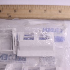 (10-Pk) Belden Panel Angled Keyconnect Style Insert White 2-port AX102413 picture