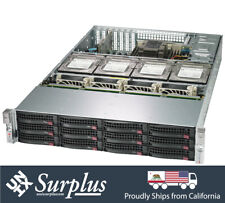 2U Storage Server 16 Bay LFF X10DRH-CT SAS3 2x E5-2620 V3 32GB RAM CHIA XCH RAID picture