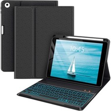 BLUTLOTUS Keyboard Case For IPad 5th/6th Generation 2017/2018, 9.7 Inch(Black) picture