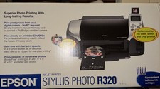 NEW Epson Stylus Photo R320 Color Inkjet Printer CD/DVD Printing USB 5760x1440 picture