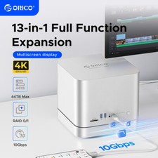 ORICO USB HUB HDD Enclosure Mac mini 3.5 SATA NVME M.2 SSD HDD Docking Station picture