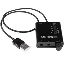 StarTech USB Sound Card SPDIF Digital Audio Stereo Mic ICUSBAUDIO2D Black picture