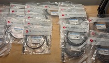 Lot 31x Qty FS Cat6a Snagless SFTP PVC CM Patch Cables from 1ft to 10ft Gray picture