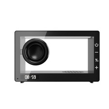 Transparent Speaker Wireless Speaker with Rgb Light Multi-Color for Desk, Teens picture