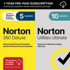 Norton 360 Deluxe + Utilities Ultimate | Digital Download Code Sent by Email picture