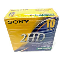Vintage Sony 2HD Floppy Diskettes IBM Formatted 1.44 MB 3.5 Inch 1- 10 Pack picture