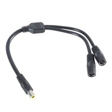 DC7909 Y Splitter Adapter Cable 7.9x5.5mm Power Supply Wire 1 Male to 2 Female picture