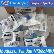 (Box of 100) NEW For Panduit NetKey NK688MBU Cat6 Keystone Jack Blue Module picture