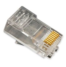 Plug 8p8c oval entry solid 100pk picture