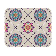 Colorful Floral Mandala Mouse Pad | Rectangle, Desk Mat picture