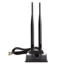 High Gain 2.4G/5G Dual Band WiFi Antenna SMA Female Adapter W/ Magnetic Base picture