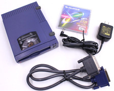 IOMEGA 100 Zip Drive Z100P2 w/ Power Adapter & Parallel + Zip100 Disk - Tested picture