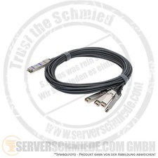 Generic 3m cable DAC copper 100Gb QSFP28 to 4x 25Gb SFP28 breakout cable 3rd par picture