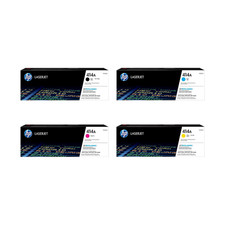 Genuine HP 414A Toner Set W2020A W2021A W2022A W2023A CMYK 4 Pack picture