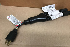 New Splitter Power Cord: 14 AWG Wire Size, 1.2 ft Cord Lg, (2) NEMA 5-15R, 15 A picture