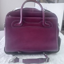 Mcklein Willow Brook Leather Red With Detachable Wheels picture