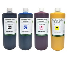 Ink Cartridge Refill Kit Bottles BKCMY Pigment Ink for HP 981 981A 981X-4X1000ml picture