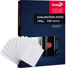 Bundle Koala Sublimation Paper 8.5x11 100 Sheets + 11Pcs Sublimation Blank Pads picture