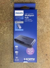 PHILIPS MULTIPORT HUB With Power Pass-Through USB-C & HDMI 100W Power Delivery picture