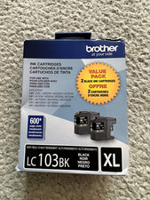 Brother LC103XL 2Pk Black Ink Cartridges Exp. 02/2029 picture