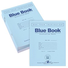 Exam Books Blue 8.5 x 7 8 Sheets 16 Pages 50 Pack Roaring Spring Sheets 16 picture