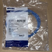 BELDEN CAT6+ Patch Cord, Bonded-Pair, 4 Pair, 24 AWG Solid, CMR, Blue, 7 ft. picture