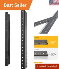 2 PCS 6U Rack Rails, Tapered Holes Rack Mount Rails for Recording & Network W... picture