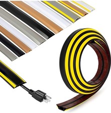 4 ft Rubber Bond Cord Cover Floor Cable Protector - Strong Self Adhesive  picture