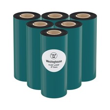 Westinghouse Thermal Transfer Ribbon, 4.33 IN x 233 FT (Pack of 6), Black picture