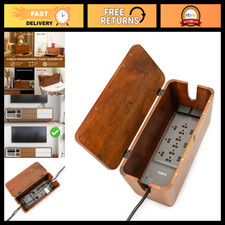 Extra Large Cable Management Box - Power Strip & Cord Hider, Desk Organizer, Tid picture