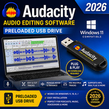 Audacity 2026 USB, Professional Audio Music Editing Recording, Podcasting picture