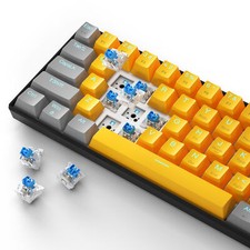 OUTEMU USB Wired 61- Mechanical Keyboard  Backlit Supports hot swap Y4J8 picture