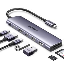 UGREEN USB C Hub for Laptop Revodok 7 in 1 Dock 4K HDMI to USB C Adapter picture