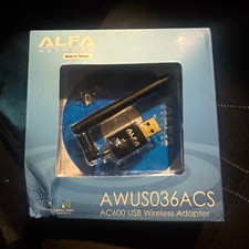 ALFA Network AWUS036ACS AC600 433Mbps Dual-Band USB 2.0 Wi-Fi Adapter w/Antenna picture