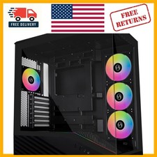 Elegant Black V100RX Mid-Tower PC Case – Supports 420mm GPUs & 360mm Radiators picture