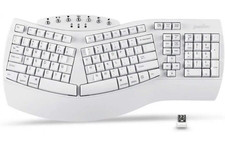 Perixx Periboard-612 Wireless Ergonomic Split Keyboard, US English - White picture