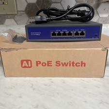 6 Port PoE Switch 4 Ports PoE+ 2 Fast Ethernet Uplink 10/100Mbps picture
