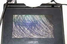 Scratched Screen Wacom STU-540 Color Digital Signature Pad & Stylus picture
