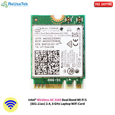 Intel® Wireless-AC 3165 Dual Band Wi-Fi 5 (802.11ac) 2.4, 5 GHz Laptop WiFi Card picture