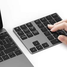 Lekvey Bluetooth Number Pad, Aluminum Rechargeable Wireless Numeric Keypad Sl.. picture
