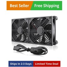 High Airflow Router Cooling Fan for Computer Cooler TV Small Box DC 5V USB Po... picture
