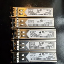 Lot Of 6x Brocade 33210-100 Transceiver Module - Silver picture